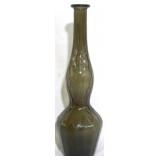 Smokey Art Glass Vase, 14" tall