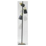 Vintage mid-century 3 lite floor lamp, 61" tall