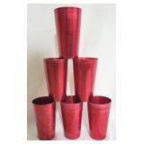 Vintage Aluminum Tumblers, set of 6