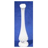 Milk Glass Vase - 10" tall