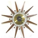 Vintage Atomic Starburst Wall Clock - 22.5"
