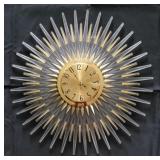 Vintage GE Starburst Wall Clock - 24" round