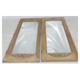 Architectural Pair Mirrored Doors 60.5x24
