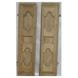 Architectural Pair Carved Doors 76x17