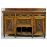 Edwardian intricately carved buffet