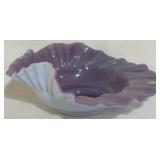 Purple Fenton Ruffled Bowl 4x9.5"