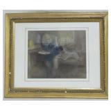 Original chalk by Sir Robert Staples, artist