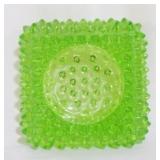 Fenton green hobnail ashtray, 1 x 3 x 3