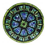 Stained Glass Window Hanging 18.5 Tall