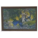 Chester K Van Nortwick 2 girls vintage print