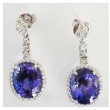 Tanzanite & Diamond earrings APP $34,850