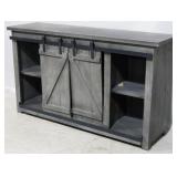Sliding barn door medial console