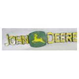 John Deere metal outdoor sign, 15 x 60 x 3.5
