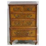 English mahogany petite chest on chest