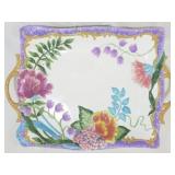 Bella Casa by Ganz Flower Decorated Tray 2x19x14