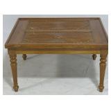 Carved coffee table, 18 x 35 x 31