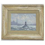 River Thames with Tug oil on board