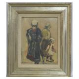 Artist Signed oil on board 15x13