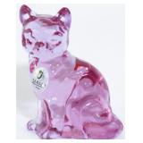 Fenton glass cat 4" figure