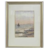 Watercolor dated 1893, signed en verso