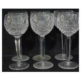 6 Waterford Stems 7.5"