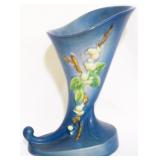Roseville Snowberry cornucopia 8" vase