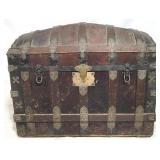Oversized vintage dome top trunk