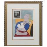 WOMAN IN YELLOW CHAIR PRINT BY PABLO PICASSO