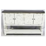 Painted shutter front 4 door console