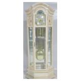 Bulova white washed grandfather clock