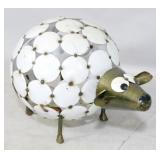 Metal ball sheep garden decor, 16" tall