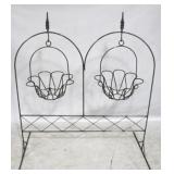 Hanging planter stand, metal, 37 x 43 x 20