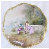 Limoges hand painted 13" charger