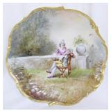 Limoges hand painted 13" charger