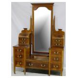 Federal inlaid dressing vanity