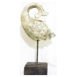 Seashell decor on stand, 19" tall