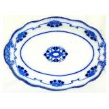 English flow blue oval platter, 16 x 11.5