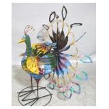 Metal spinning tail peacock, 40 x 16 x 40