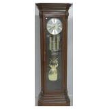 Bulova mahogany grandfather clock