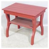 Pennsylvania Amish outdoor red table