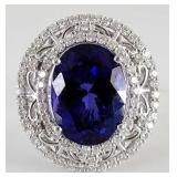 Platinum Tanzanite & Diamond ring APP $38740