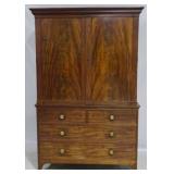English early splay leg linen press