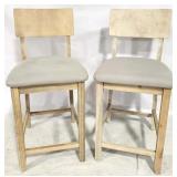 Pair counter stools, seat height 25"