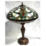 Stained Glass Lamp 25" Tall