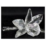 Swarovski orchid, signed