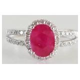 Aaron Gottlieb RARE Burmese Ruby ring APP $10,343