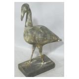 Carved bird figure, 23" tall