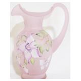 Fenton hand painted pitcher, Shelley Fenton