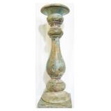 Painted candle pricket, 25"