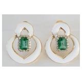 Oscar Friedman Emerald earrings APP $6,670